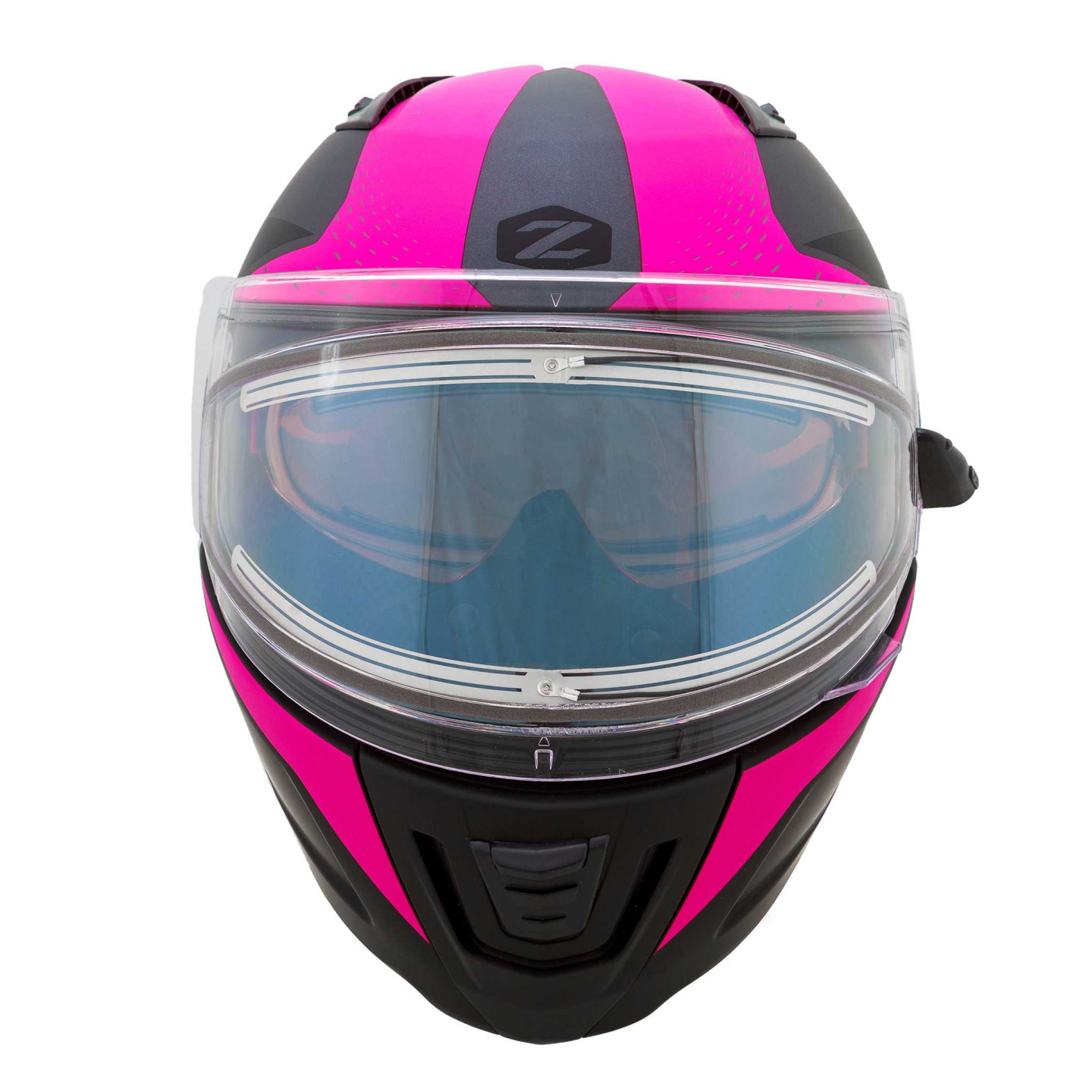 Шлем снегоходный ZOX Condor Parkway, стекло с электроподогревом, мат. (розовый/черный, XS)