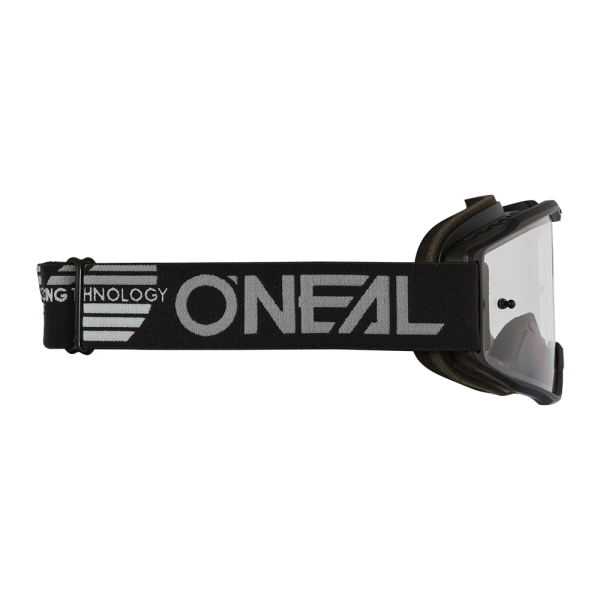 Очки для мотокросса O'NEAL B-10 Solid V.24, черный, прозрачные линзы