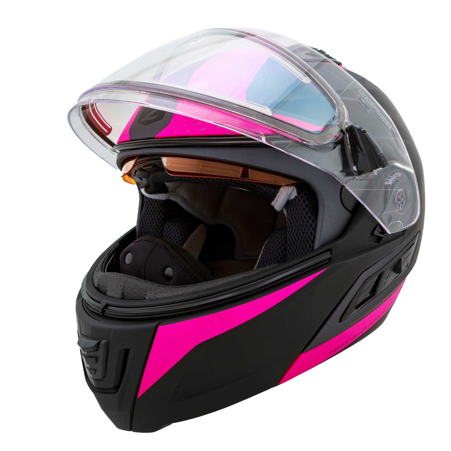 Шлем снегоходный ZOX Condor Parkway, стекло с электроподогревом, мат. (розовый/черный, XS)