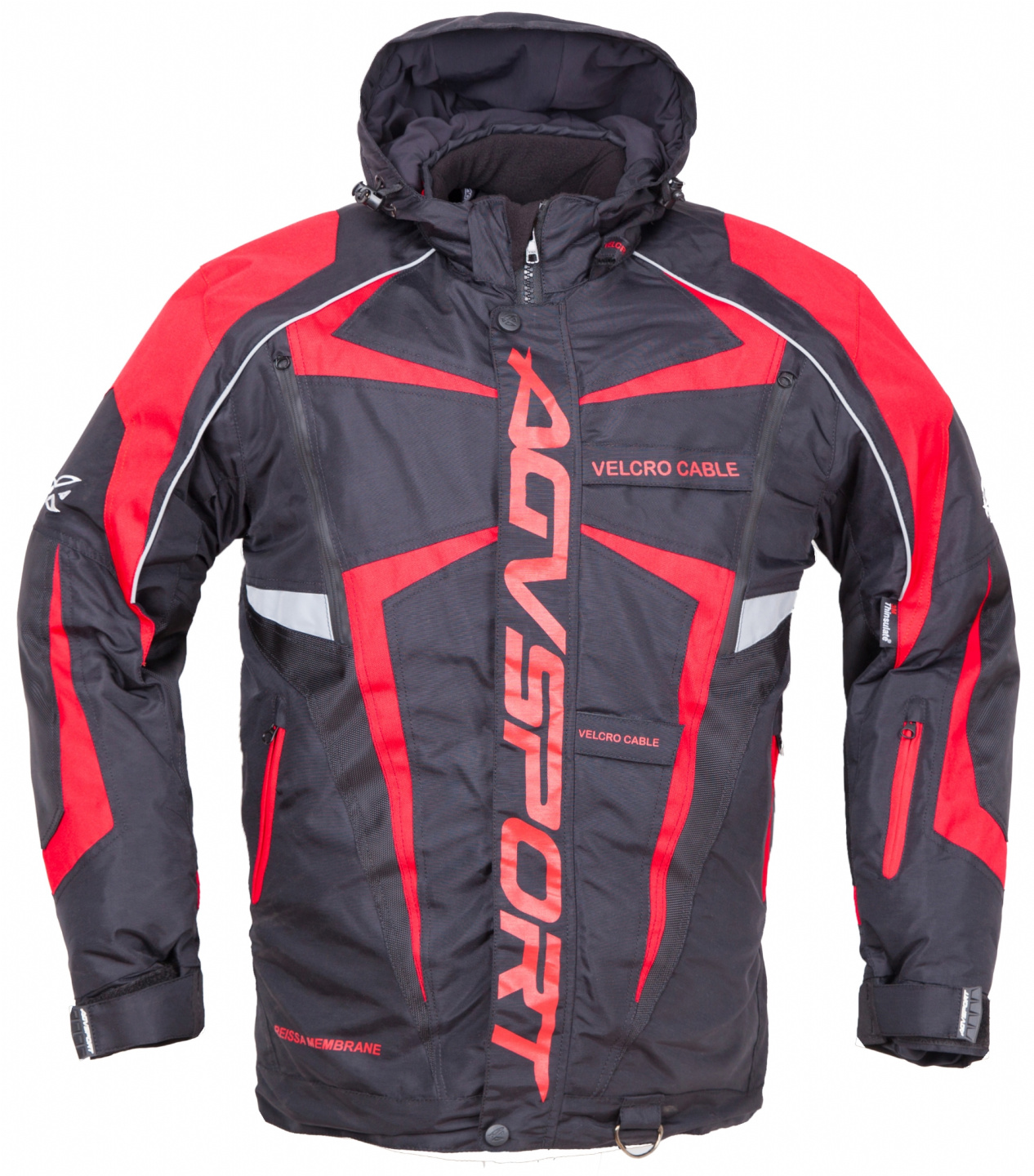 Куртка снегоходная AGVSPORT Arctic II, мужской(ие) (черный/красный, M)