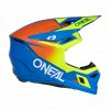 Шлем кроссовый O'NEAL 3Series Solid V.24 (синий/желтый, L)