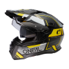 Шлем кроссовый со стеклом O'NEAL D-SRS Square V24, мат. (желтый/черный, S)