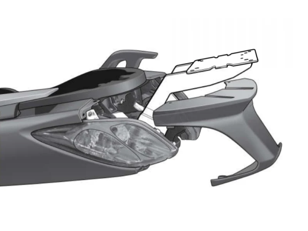 Крепление кофра SHAD Yamaha X-MAX 250 (10-11), задний