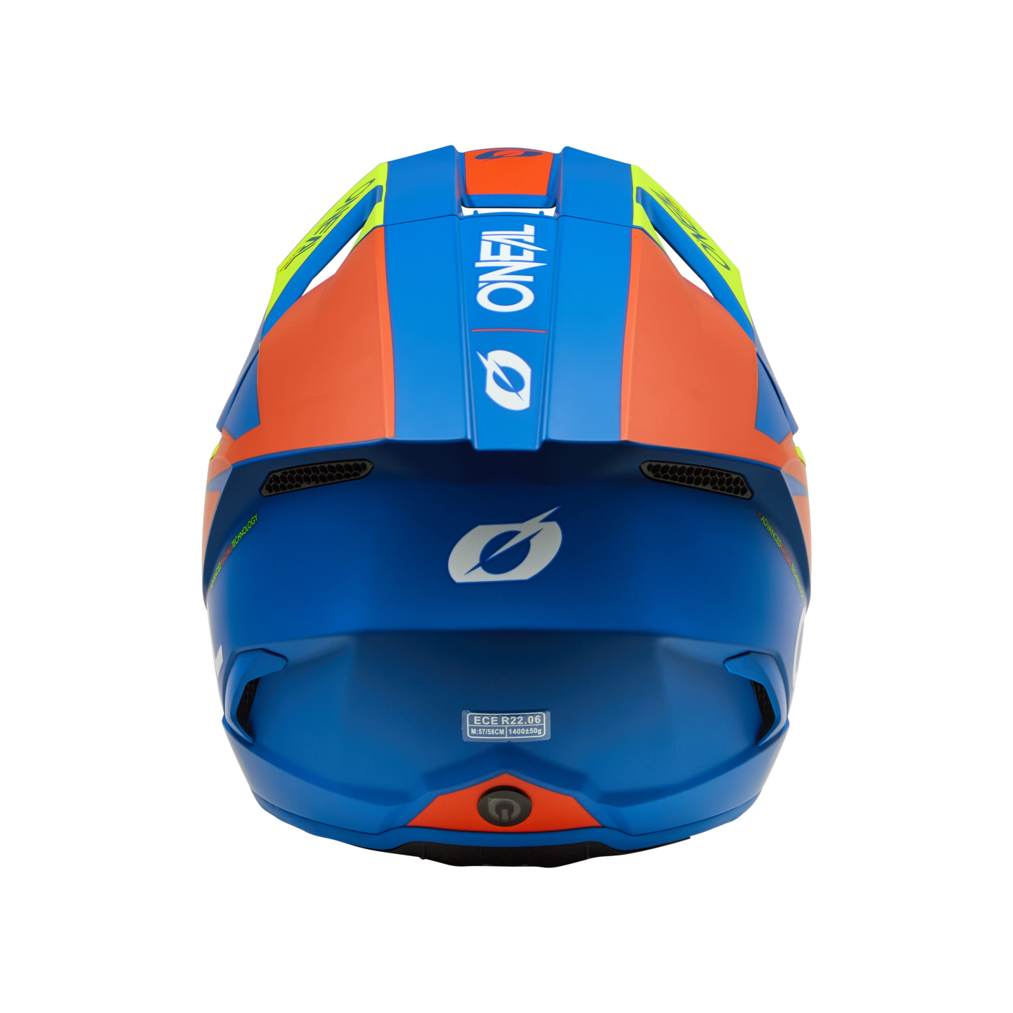 Шлем кроссовый O'NEAL 3Series Solid V.24 (синий/желтый, L)