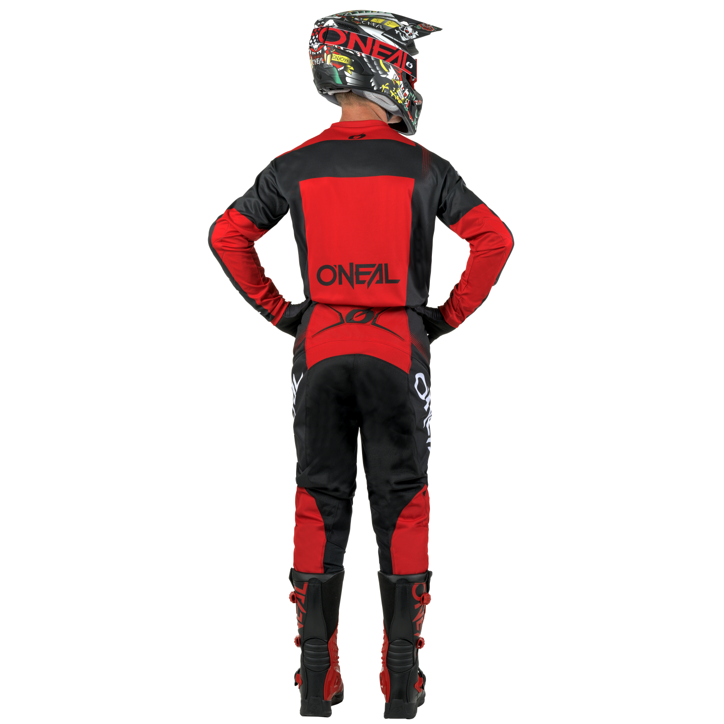 Штаны кросс-эндуро O'NEAL Element Racewear V.25, мужской(ие) (черный/красный, 32/48)