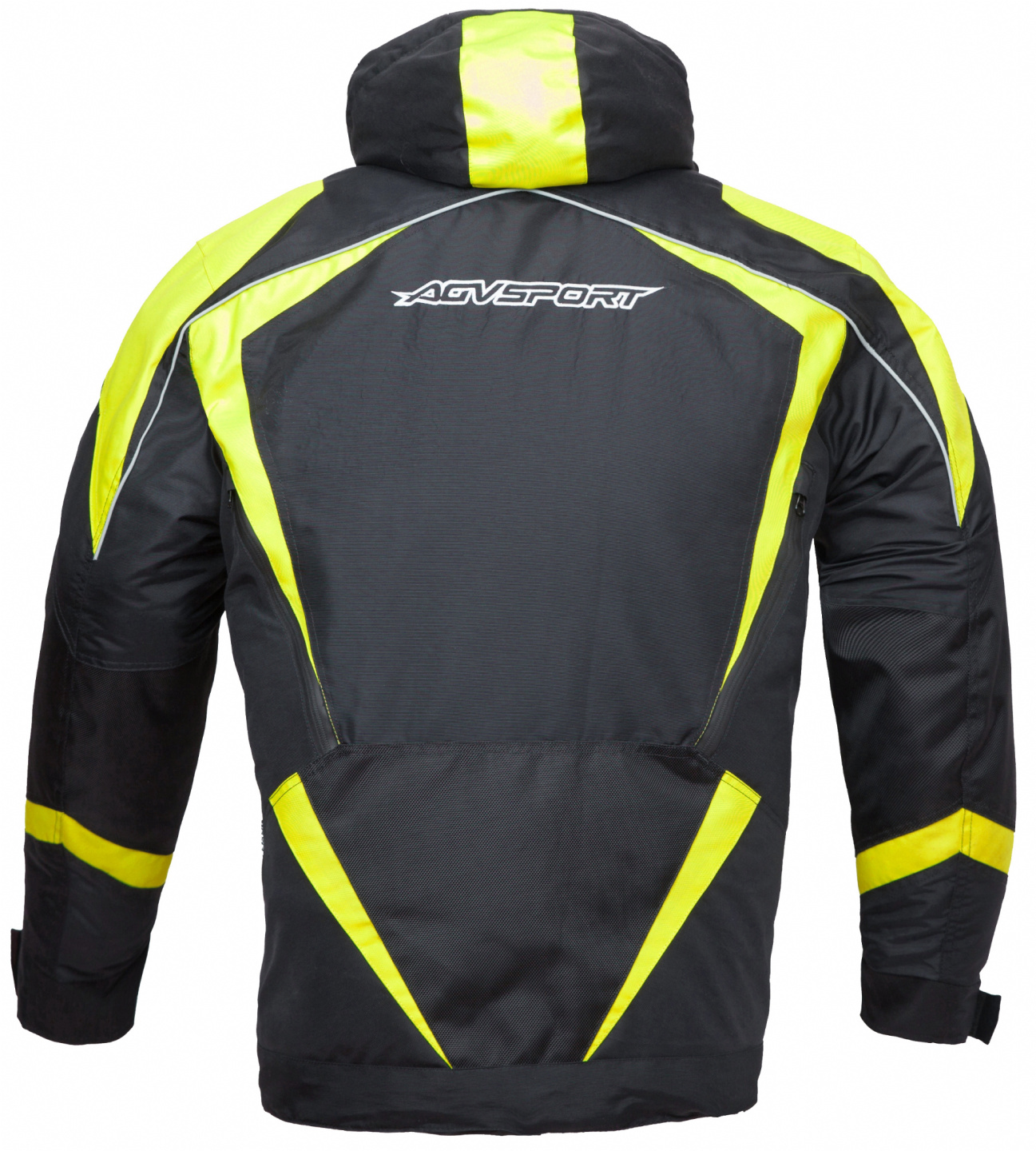 Куртка снегоходная AGVSPORT Arctic II, мужской(ие) (черный/желтый, L)