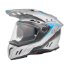 Мотошлем O'NEAL Sierra RS Echo Blue, глянец, XL, отсутствует козырек, трещина сзади на спойлере